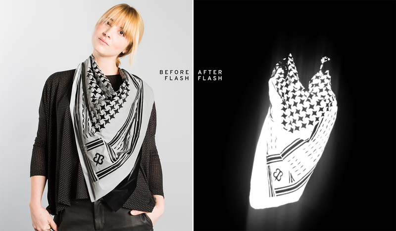 Illustration for article titled Highly Reflective Clothing Turns Paparazzi's Camera Flashes Against Them